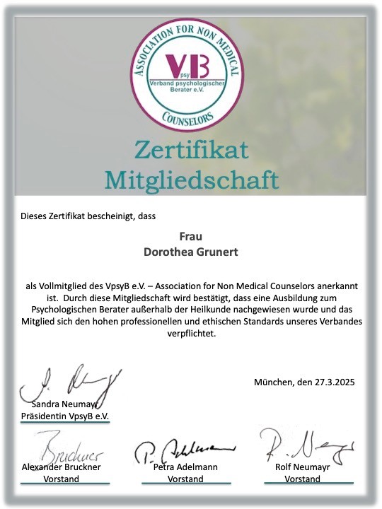 Mitgliedschaft VpsyB e.V.